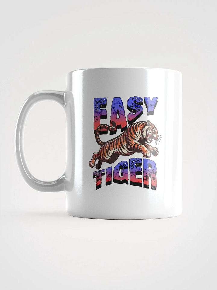 Easy Tiger Leaping White Glossy Mug product image (1)