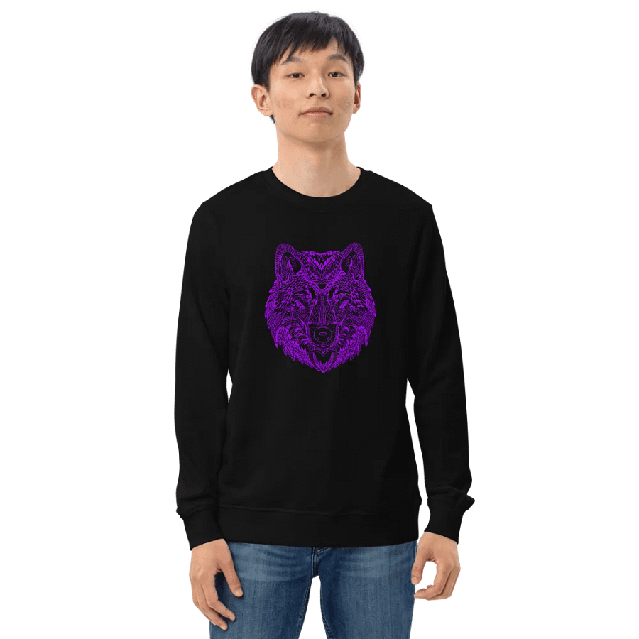 Magenta Wolf Symmetry Sweatshirt product image (9)