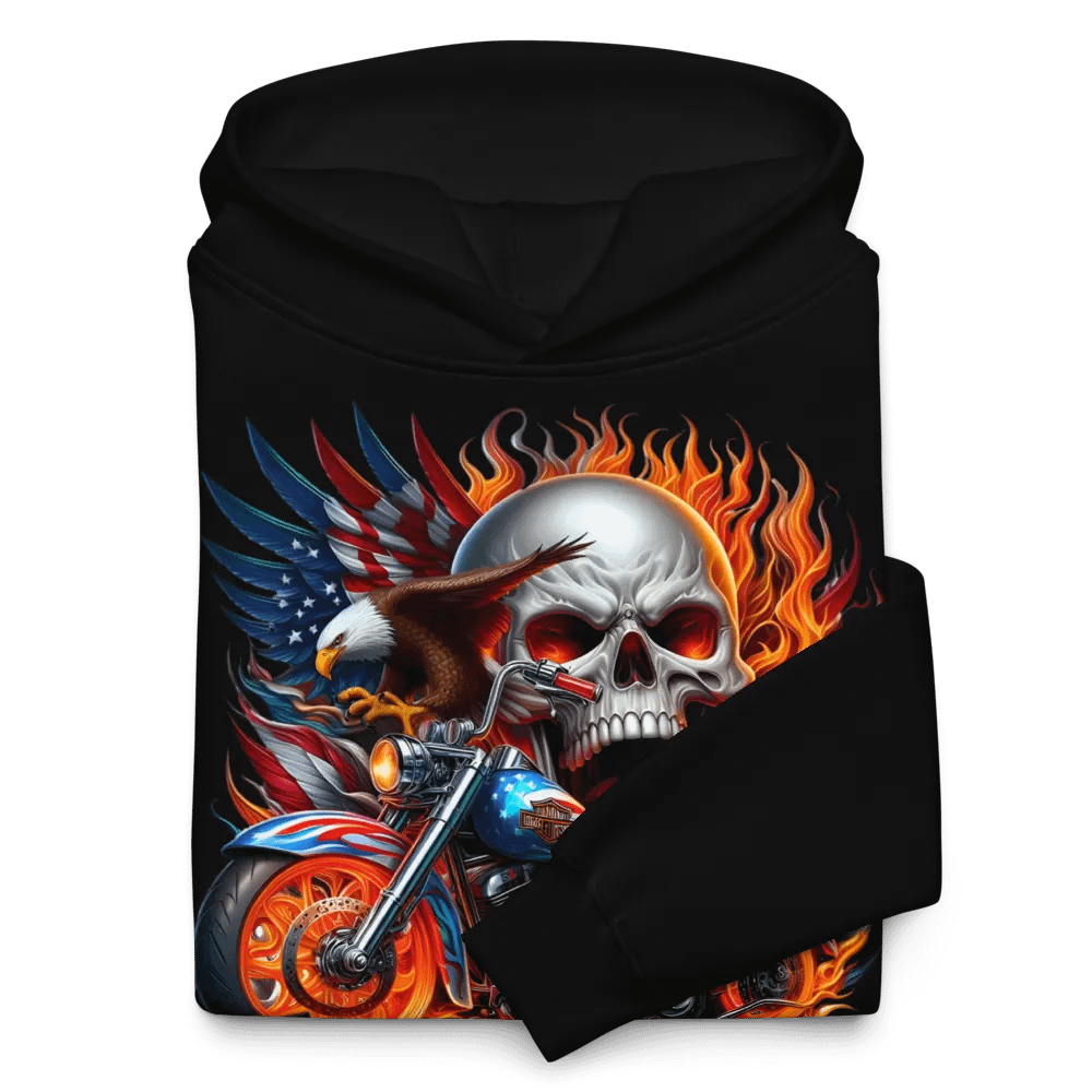 Raging Patriot Skull Oversized Hoodie #9 product image (10)