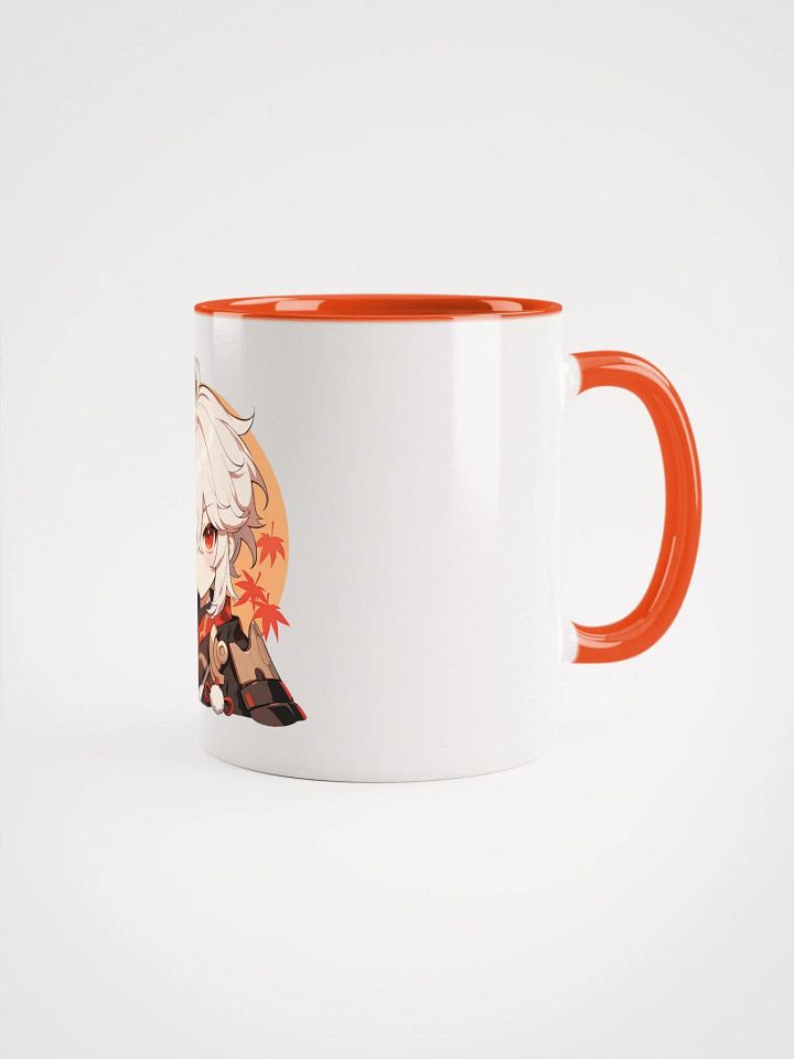 Kazuha Genshin Impact Ceramic Mug – Orange Handle & Interior product image (2)