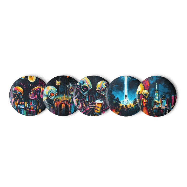 Otherworldly Encounter Pin Button Set product image (1)