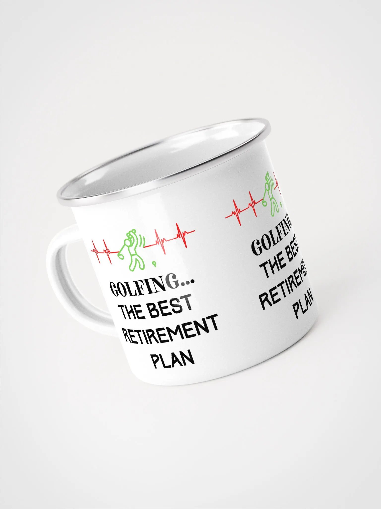 Golfing in Retirement Enamel Mug product image (4)