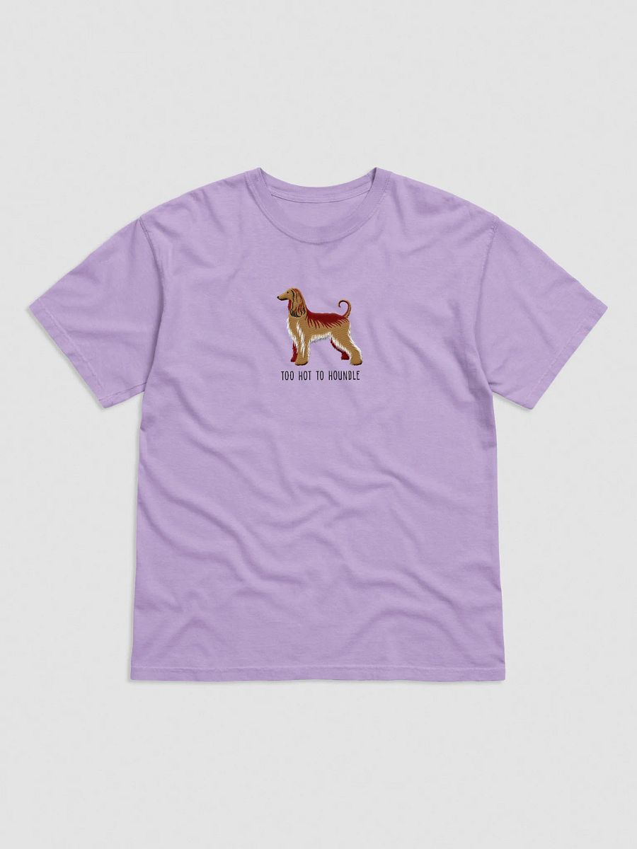 Too Hot To Houndle T-Shirt(Embroidered) of an Afghan Hound product image (33)