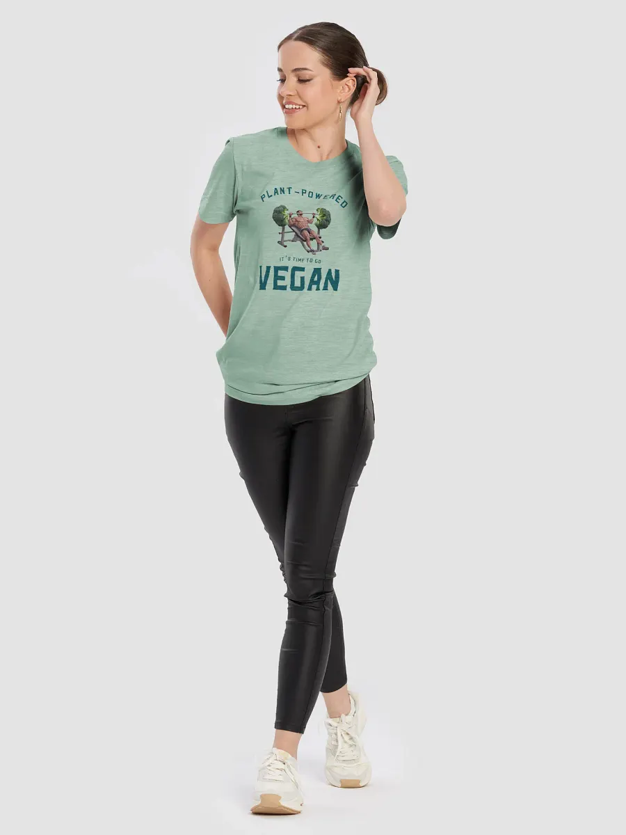 Plant Powered Vegan T-Shirt - 'It's Time to Go Vegan product image (48)