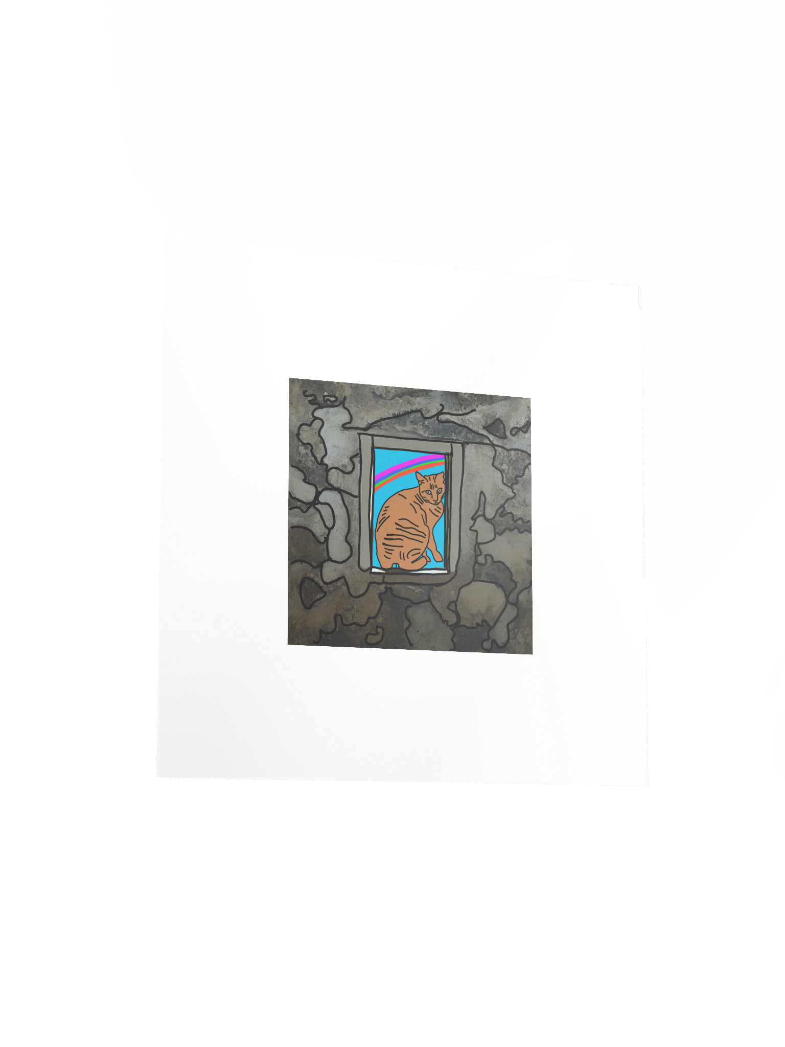 Jeju Island Art Poster - A cat product image (3)