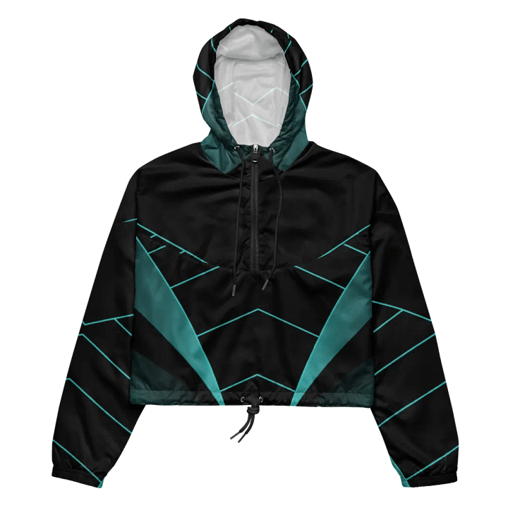 Teal Vortex Women's Windbreaker product image (2)
