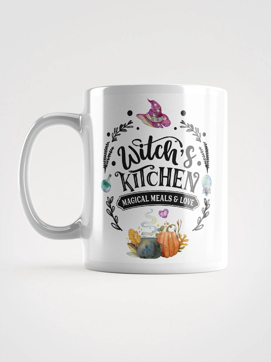 Witch's Kitchen, Magical Meals and Love WHITE GLOSSY MUG - Witchy, Kitchen Witch, Magic Kitchen Gift product image (6)