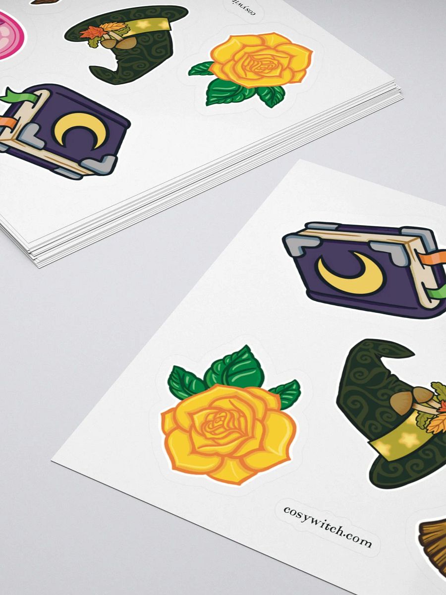 Cosy Witch Kit Sticker Sheet - 5" x 5" product image (4)