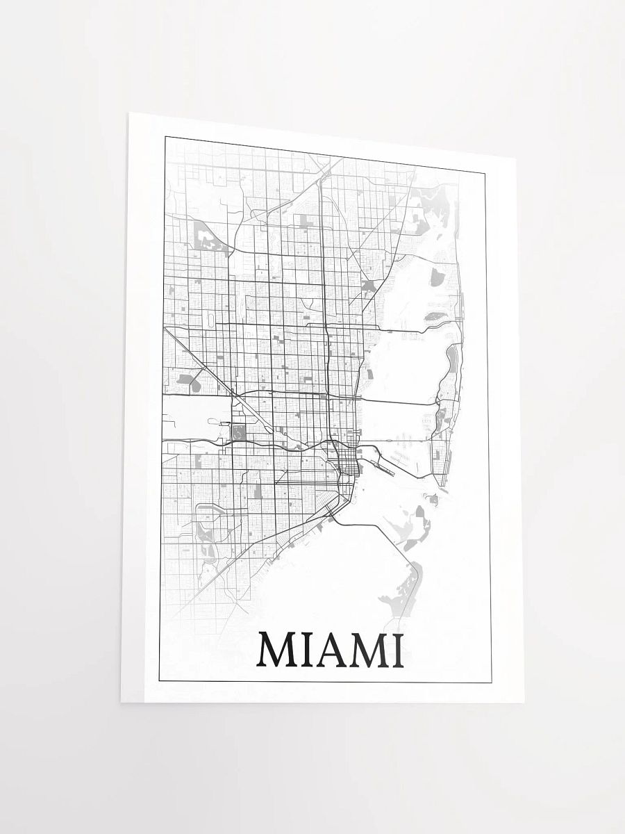 Miami, Florida, USA, city map print product image (14)