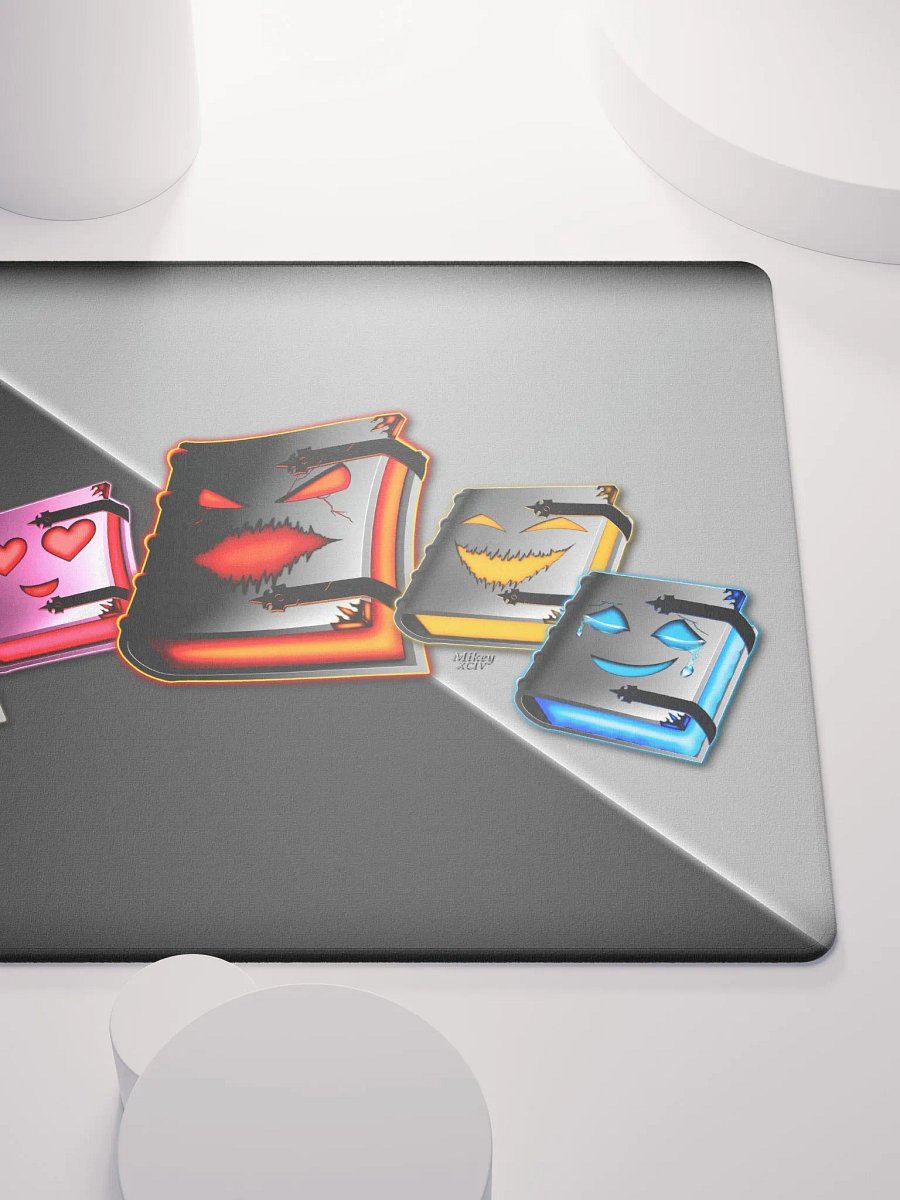 Emotionally Booked Characters Gaming Mouse Pad - 18″×16″, 36″×18″ product image (5)