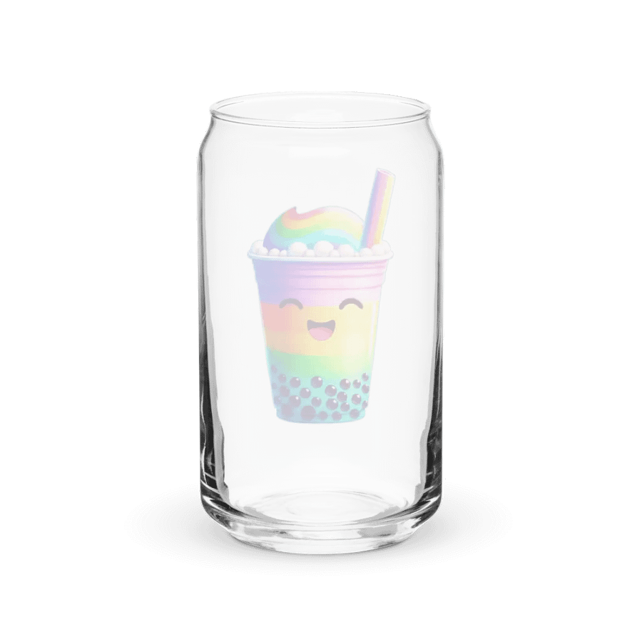 Rainbow Bubble Tea Happiness Can Glass product image (9)