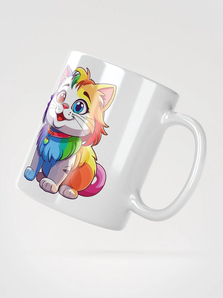 Cute Rainbow Color Cat 7 , Mug product image (4)