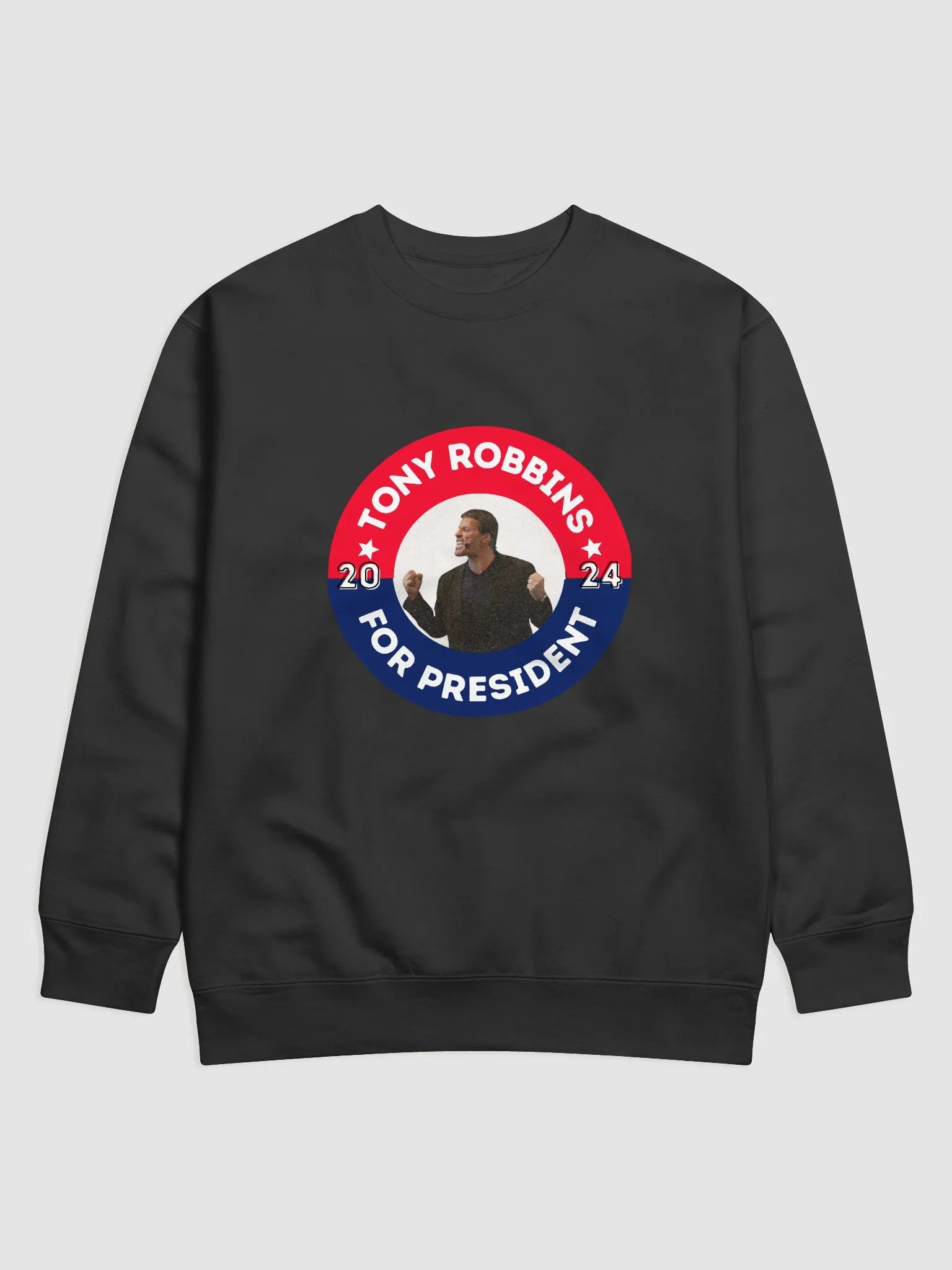 Tony Robbins for President 2024 Campaign Button Cotton Heritage Premium Sweatshirt product image (1)