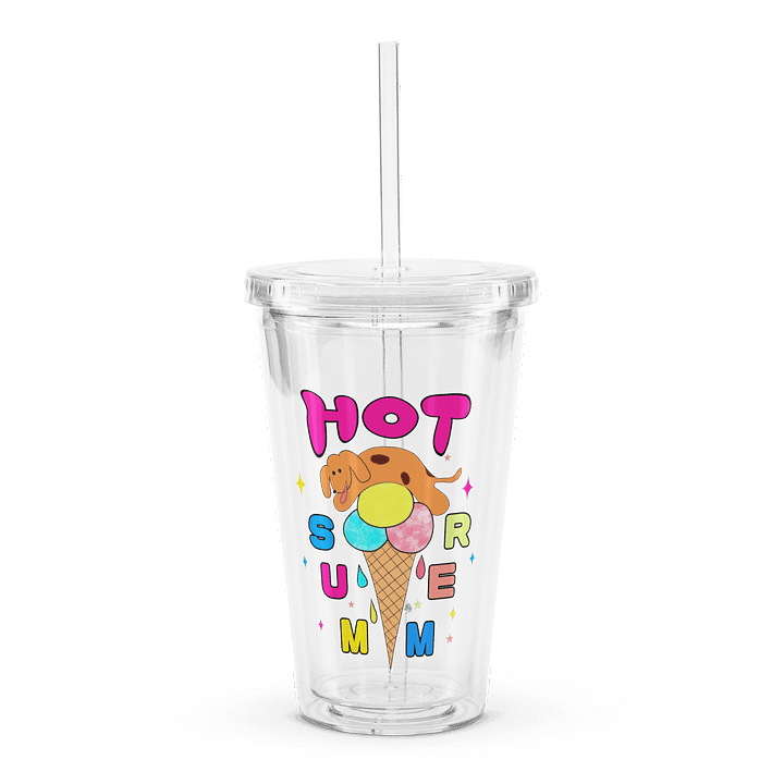 Hot Summer Dog Double Wall Tumbler product image (1)