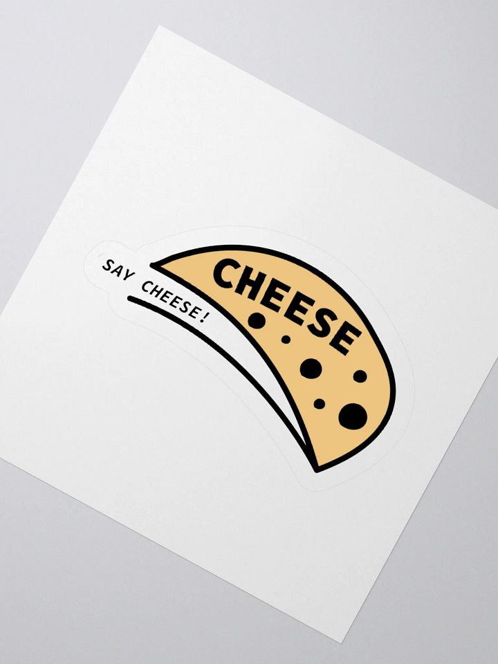 Say Cheese Kiss Cut Stickers product image (4)