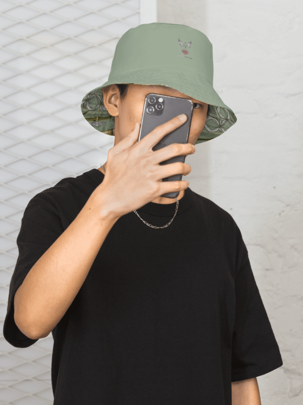 Reversible Lucky Bamboo Painted Bucket Hat product image (2)