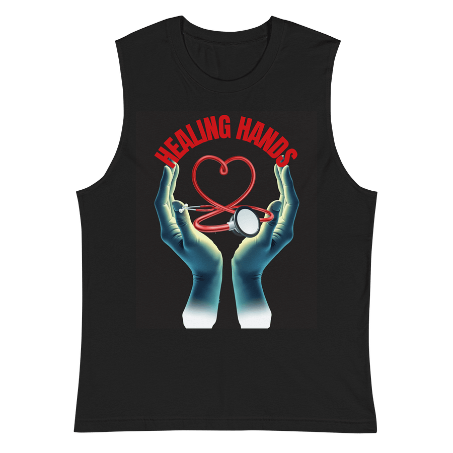 Healing Hands Heart Stethoscope Muscle Tank product image (3)