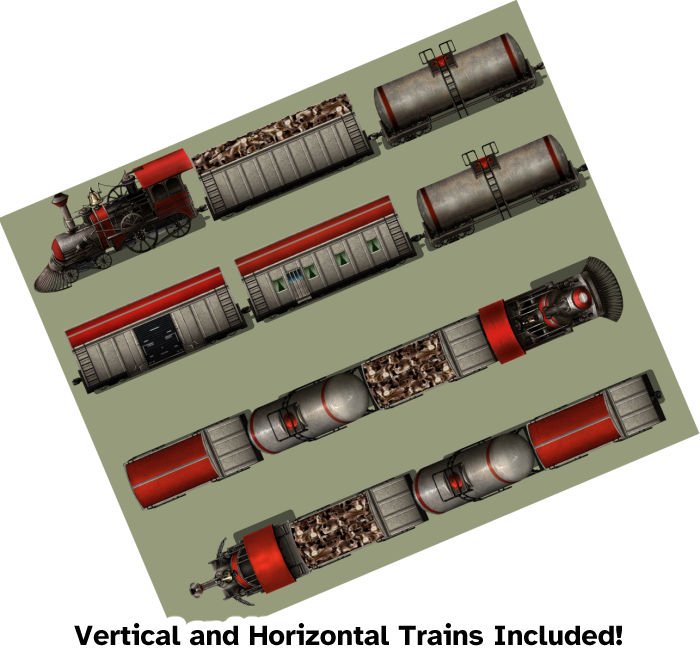 KR Vintage Steam Train Tileset for RPGs product image (7)