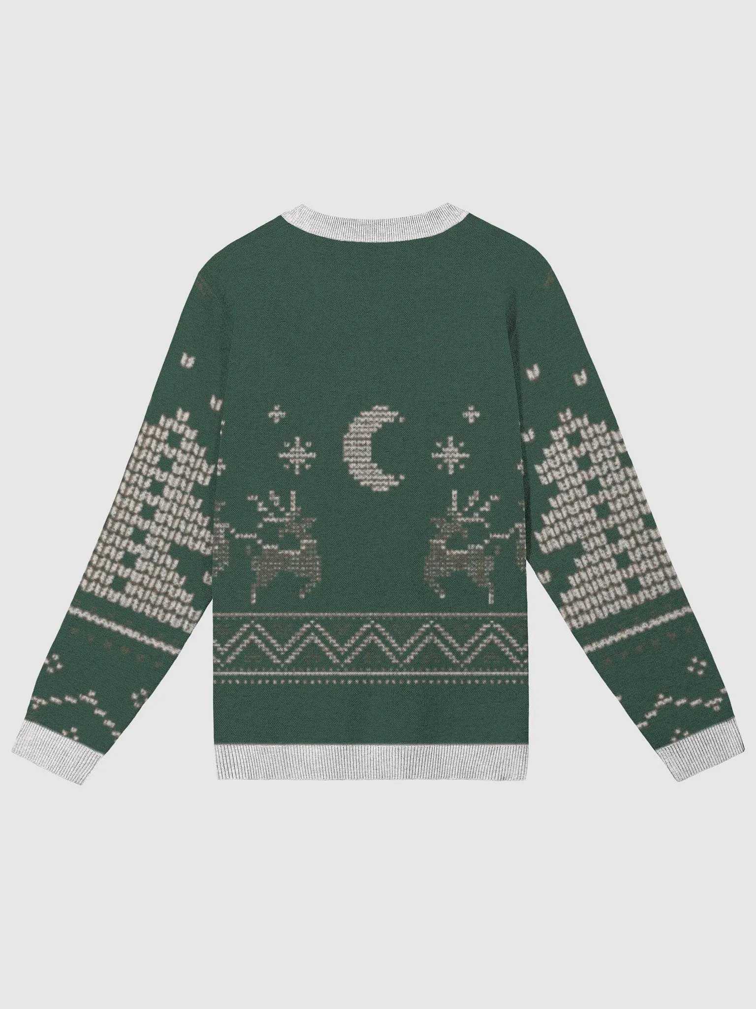 Celestial Green Reindeer Knit Sweater product image (2)