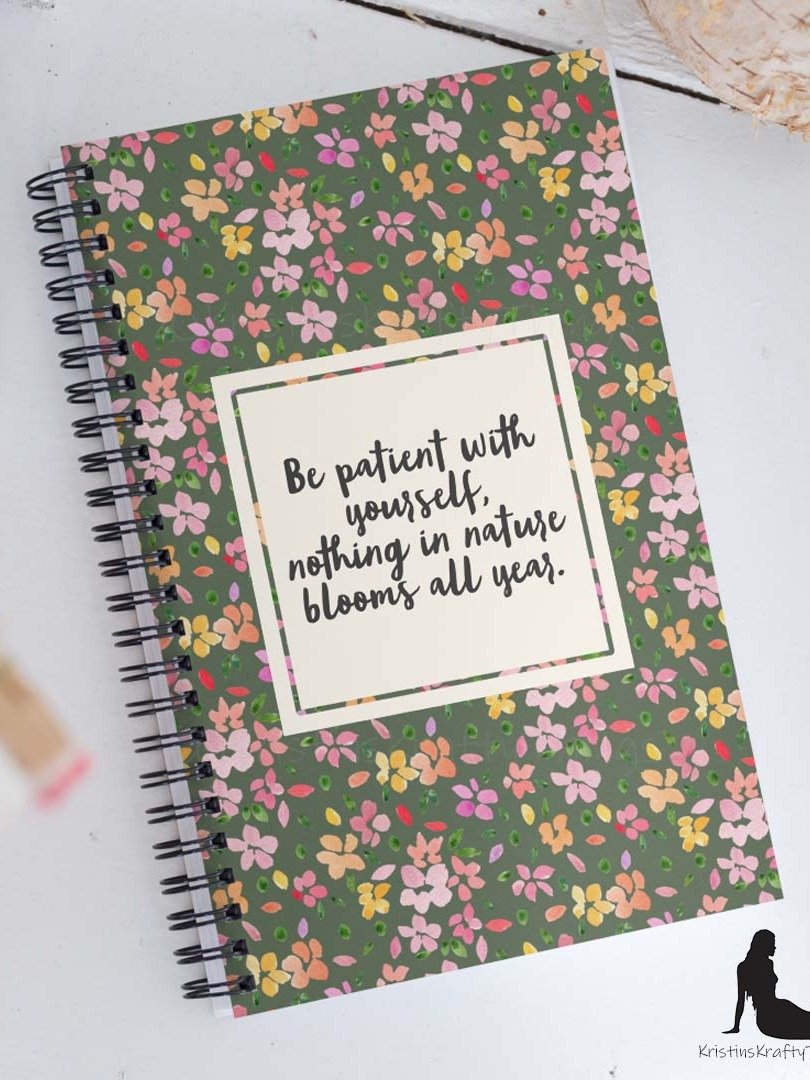 Be Patient with Yourself Inspirational Notebook product image (1)