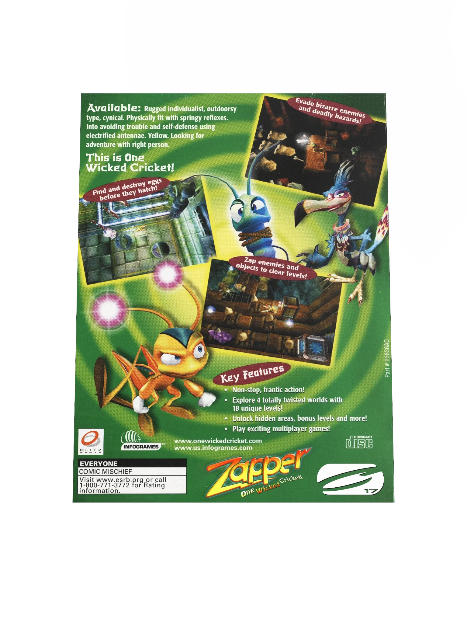 Zapper! One Wicked Cricket - Promotional Poster/Flyer product image (4)