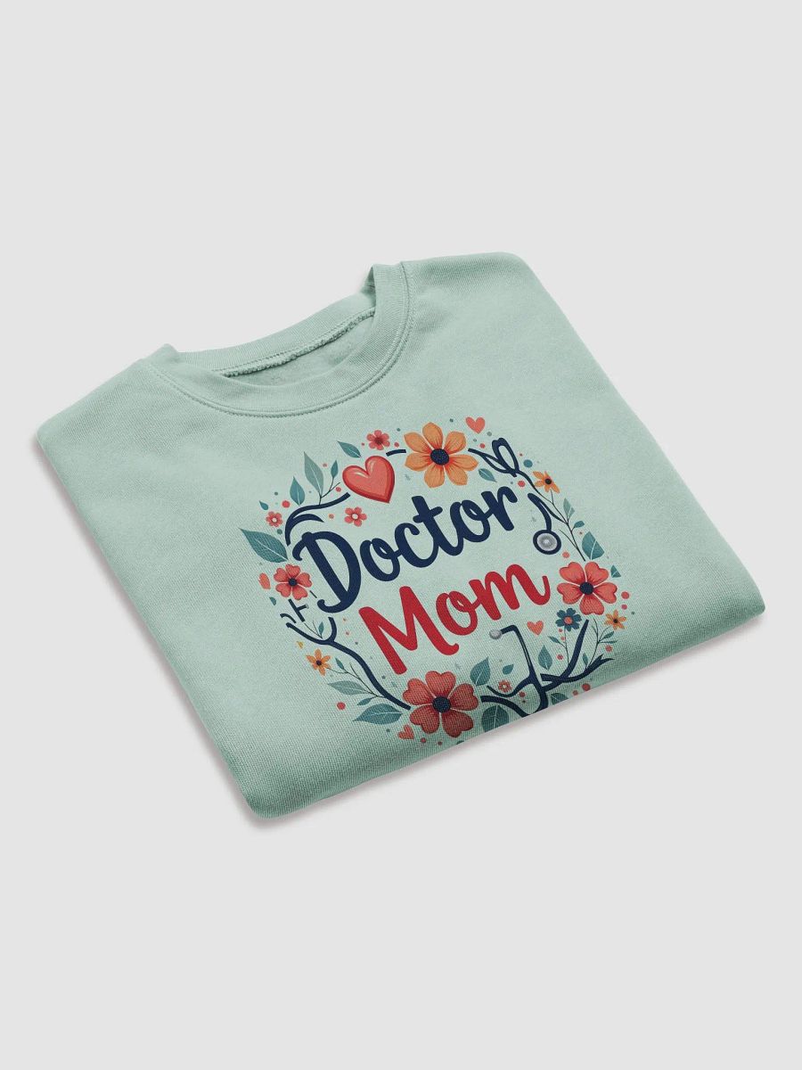 Doctor Mom Floral Fleece Crop Sweatshirt product image (14)