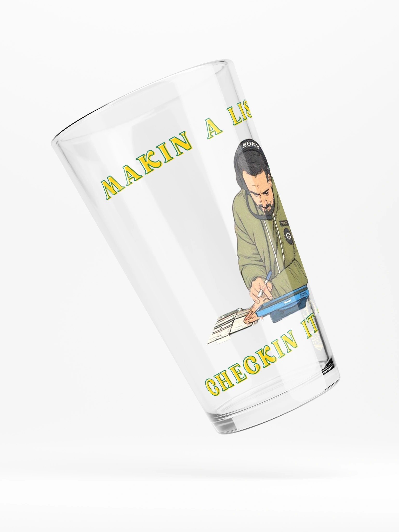 Makin a List Shaker Pint Glass product image (4)