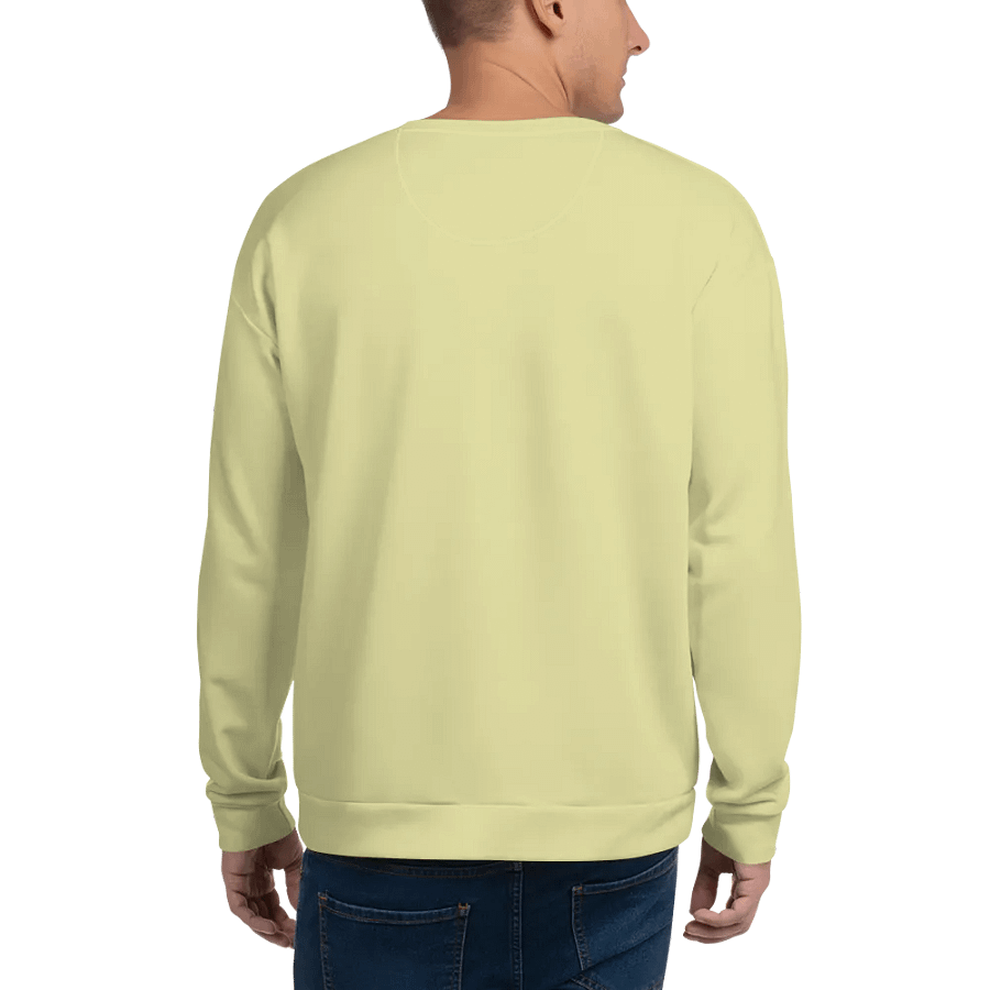 Plain Light Yellow True Summer Unisex Recycled Polyester Heavyweight Premium Sweatshirt by Treasure Pie product image (7)
