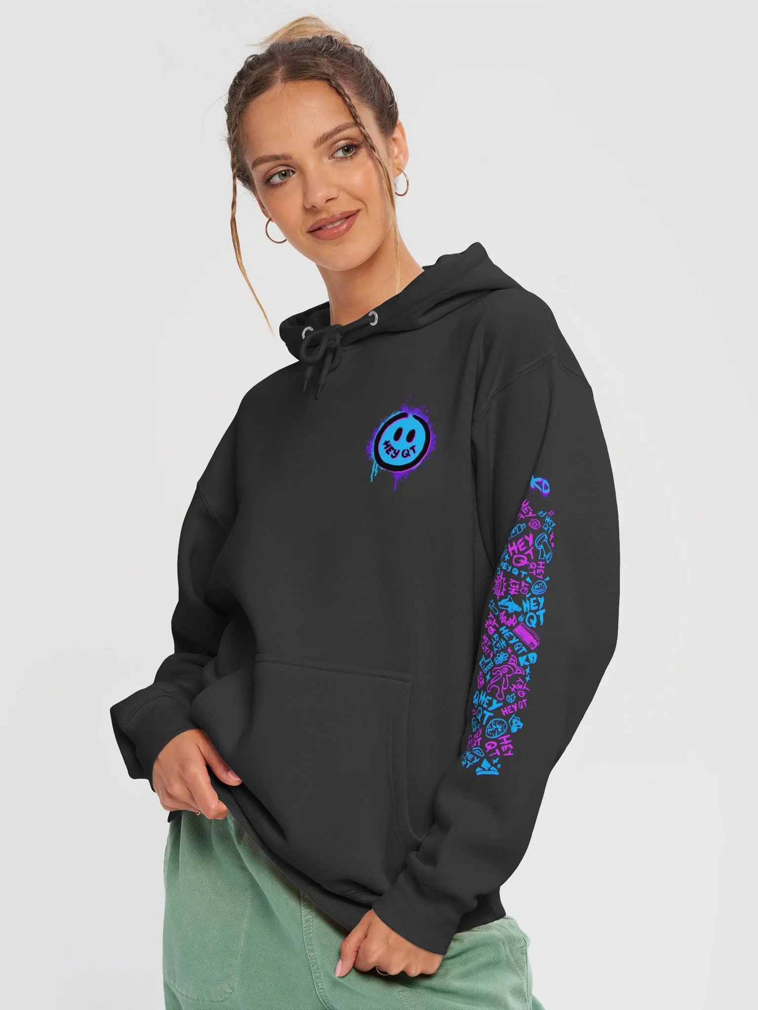Graffiti Hey QT Hoodie product image (3)