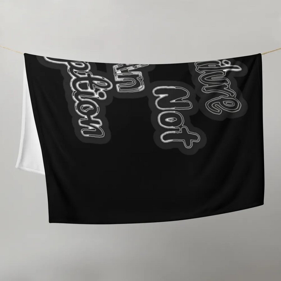Failure is not an Option - Black - Throw Blanket product image (9)