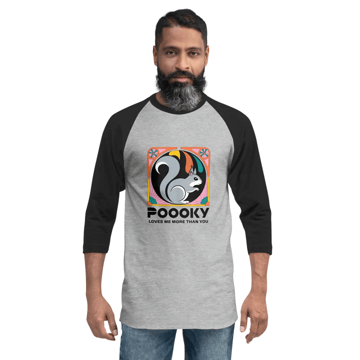 Pooky's Colorful Squirrel Raglan Tee product image (2)