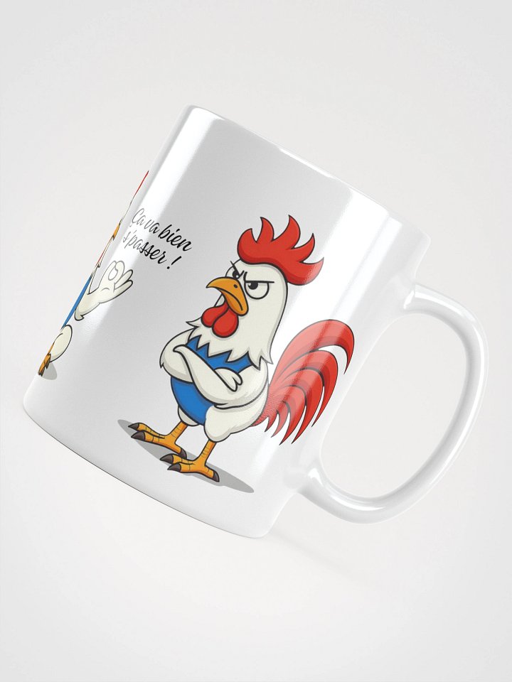 Mug Blanc, Coq Zen - Pas zen, moi si et Ca va bien s'passer - Cadeau Humour Français Zen product image (2)