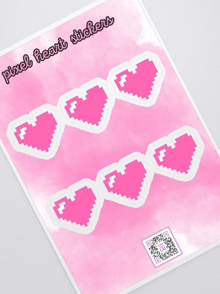 PIXEL HEART Sticker Sheet product image (1)