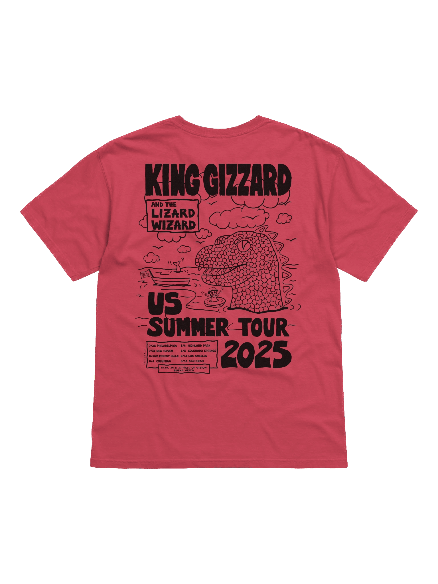 KING GIZZARD US SUMMER TOUR 2025 T-SHIRT product image (2)