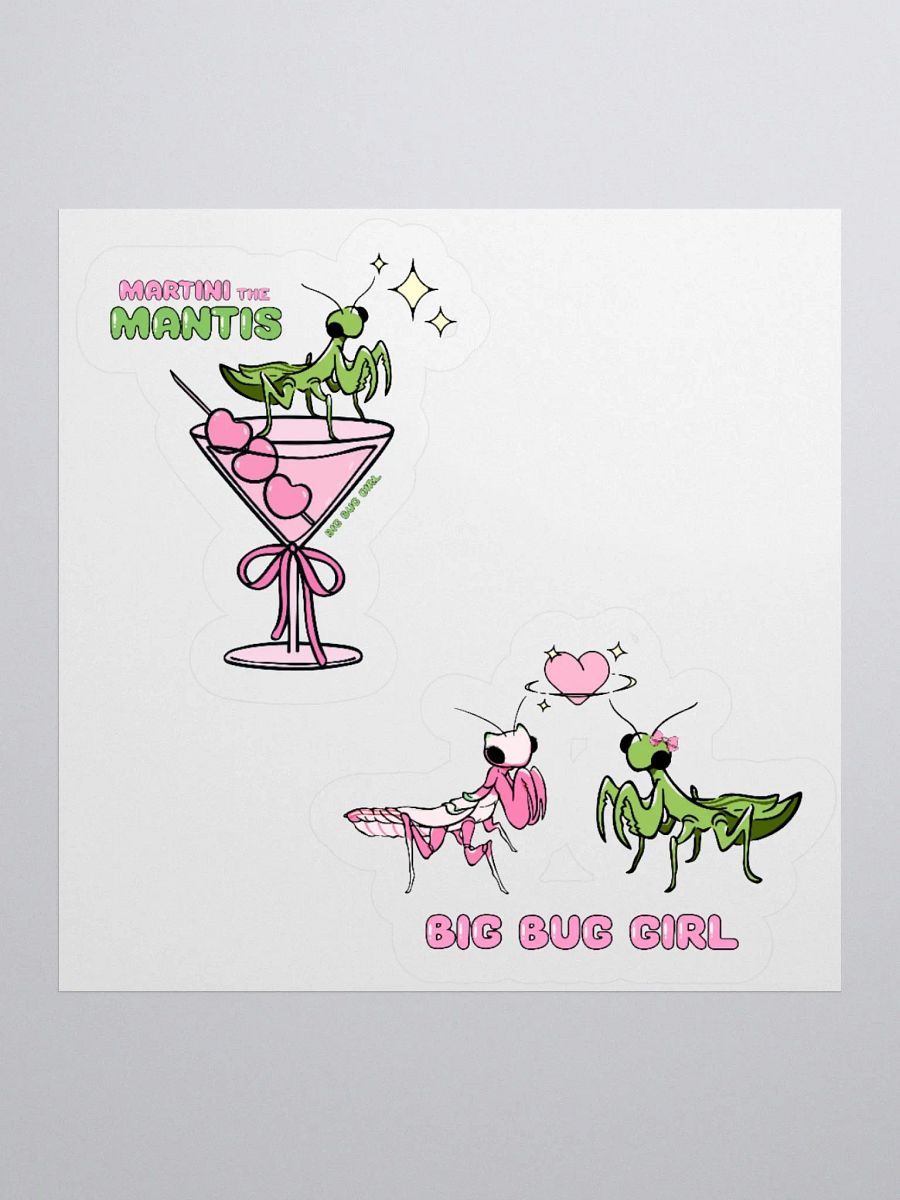 Martini the Mantis Kiss Cut Stickers product image (1)