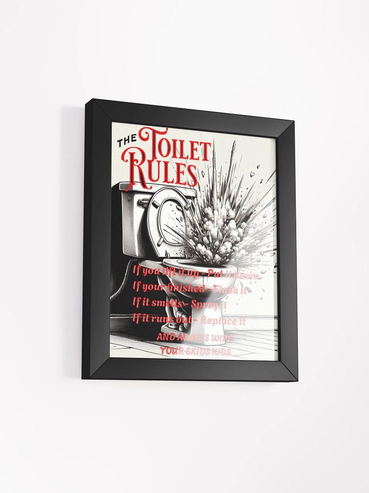The Toilet Rules Framed Poster product image (11)