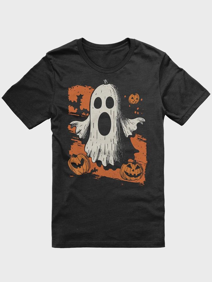 Classic Halloween Ghost and Pumpkins Design (T-shirt)) product image (1)