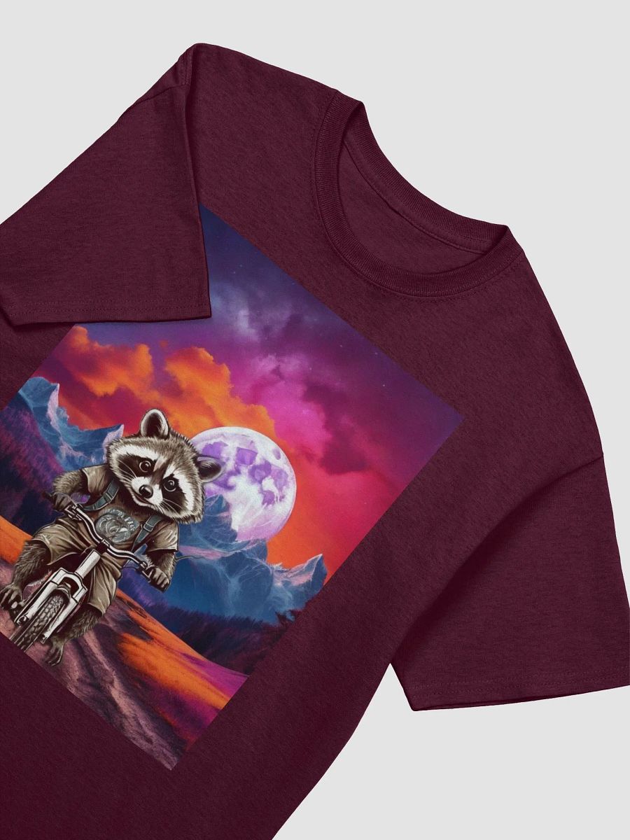 Racoon Riding a Bike on the Trail T-Shirt product image (11)