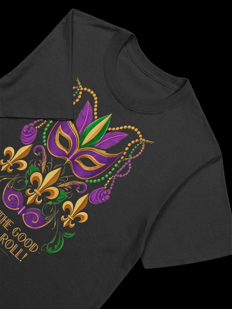 Mardi Gras-Let the Good Times Roll: Mask and Beads Design T-shirt product image (17)