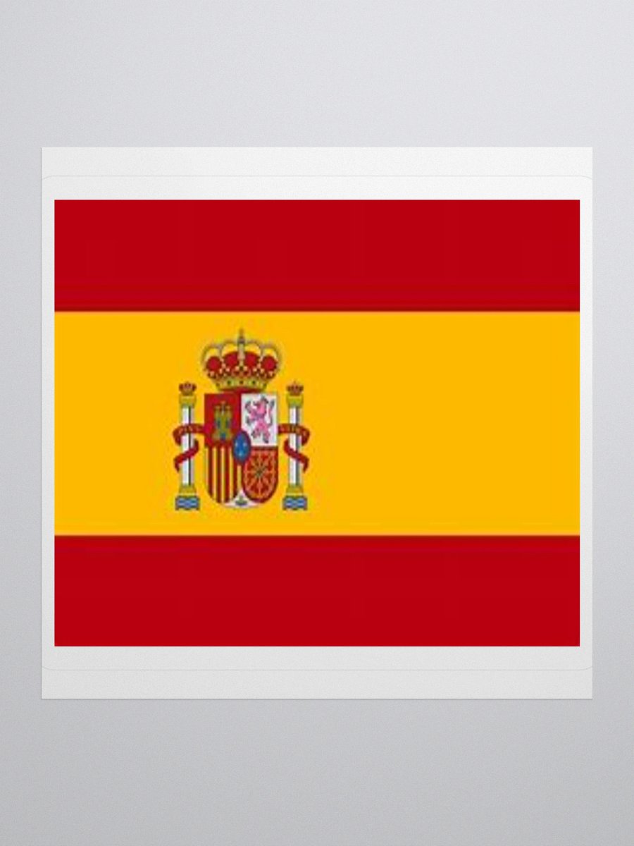 Exclusive Spain Flag Kiss-Cut Stickers - High-Quality Vinyl, Multiple Sizes product image (3)