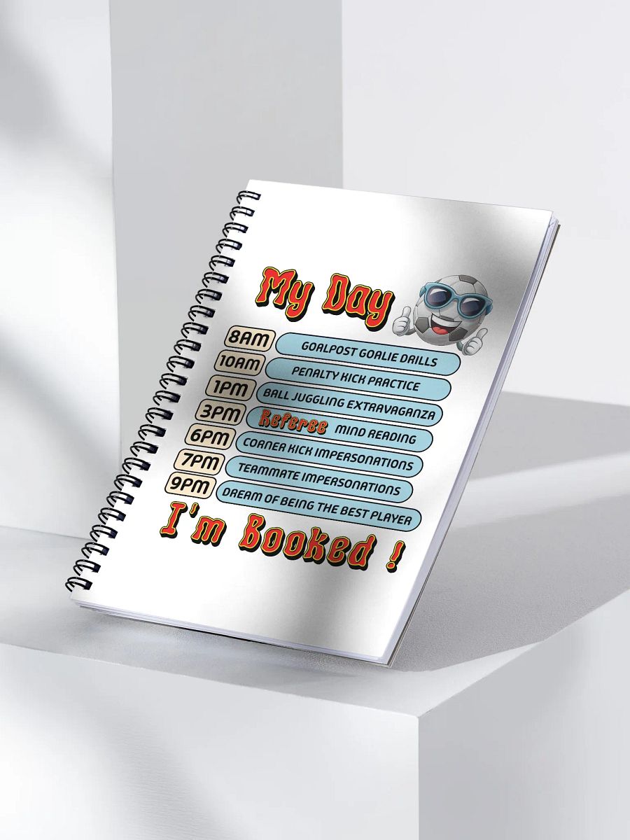 My Day Soccer Ball Spiral Notebook product image (3)