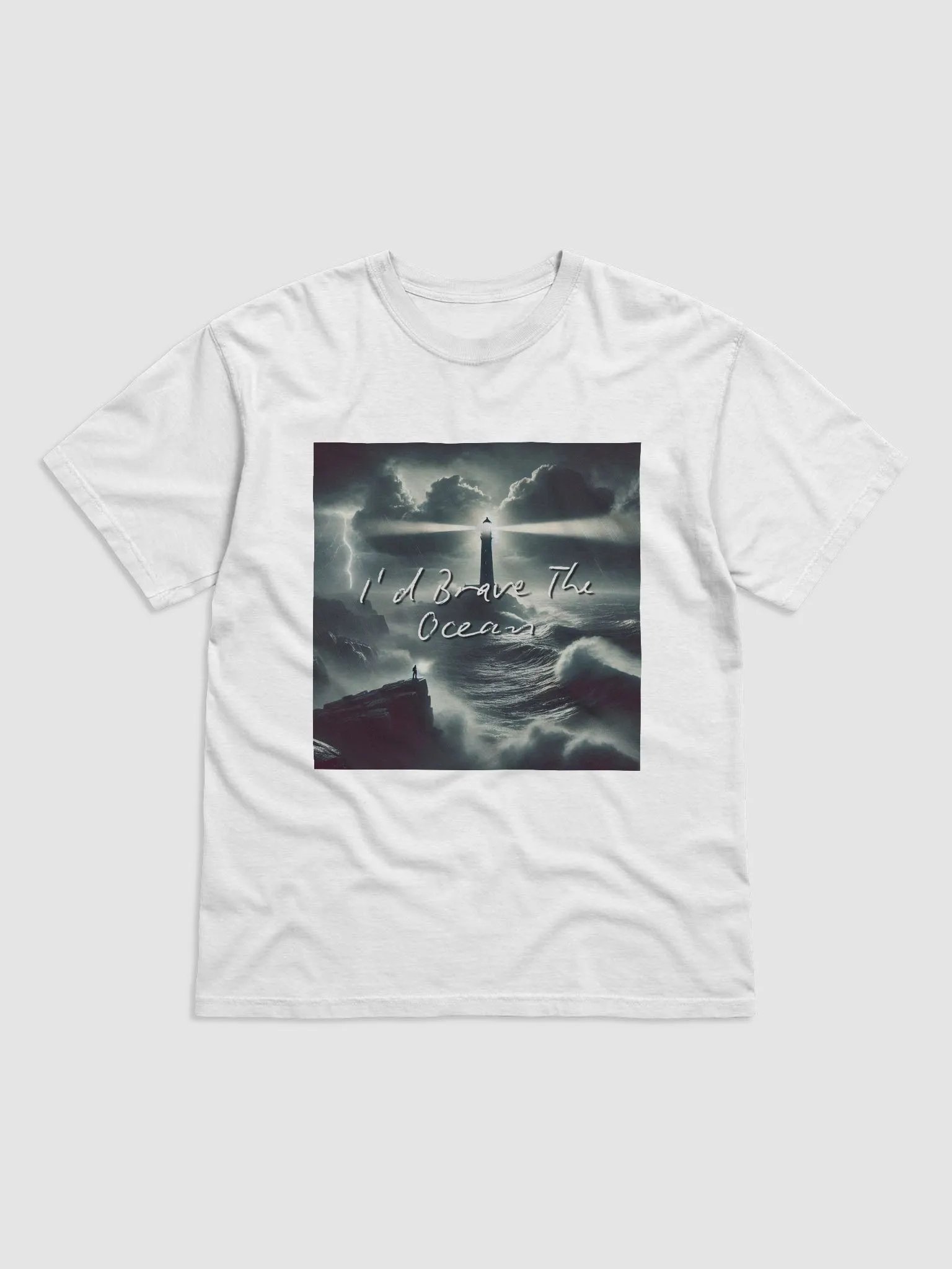 I'd Brave The Ocean Comfort Heavyweight T-Shirt product image (1)