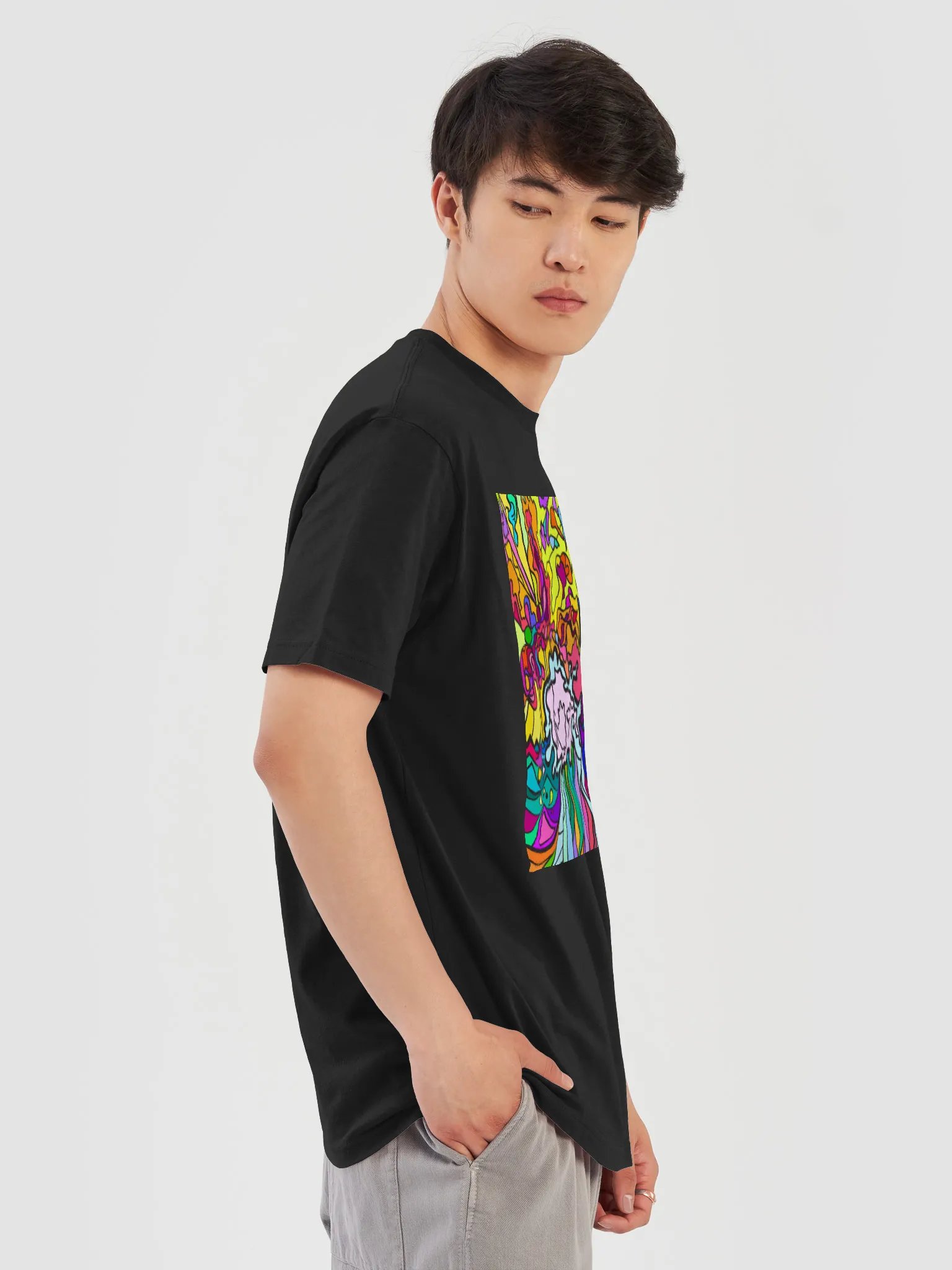 Vibrant Swirls Superfit Tee - Wave at Sunset product image (92)