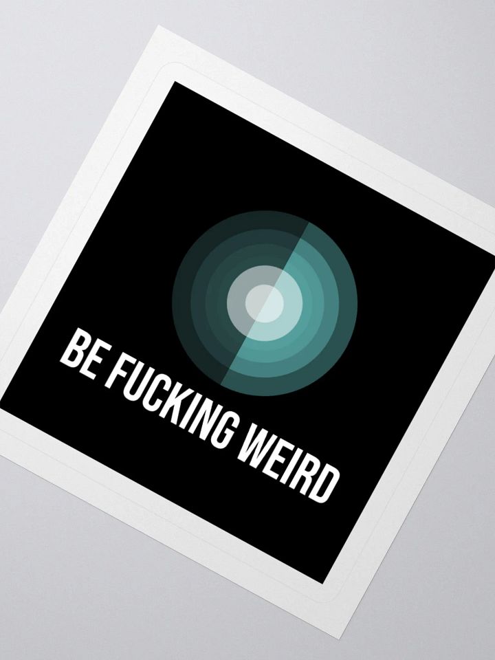 Be Weird Kiss Cut Stickers product image (4)