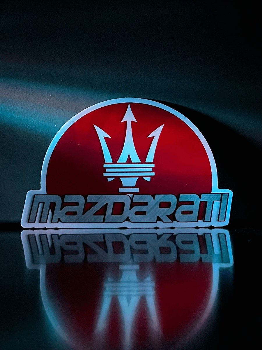 Mazdarati - Diecut Mazda Maserati Decal product image (1)