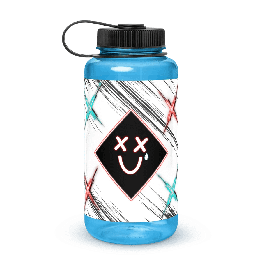 Sad box face Water Bottle! product image (3)