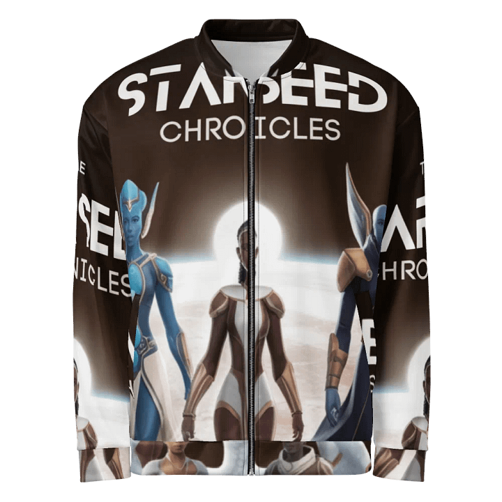 Starseed Chronicles Lightweight Bomber Jacket: Wear the Cosmos product image (1)