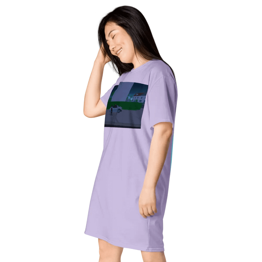 Váy thun in toàn thân/Full body printed T-shirt dress product image (3)