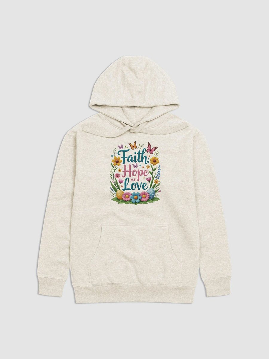Faith Hope and Love Floral Hoodie product image (2)