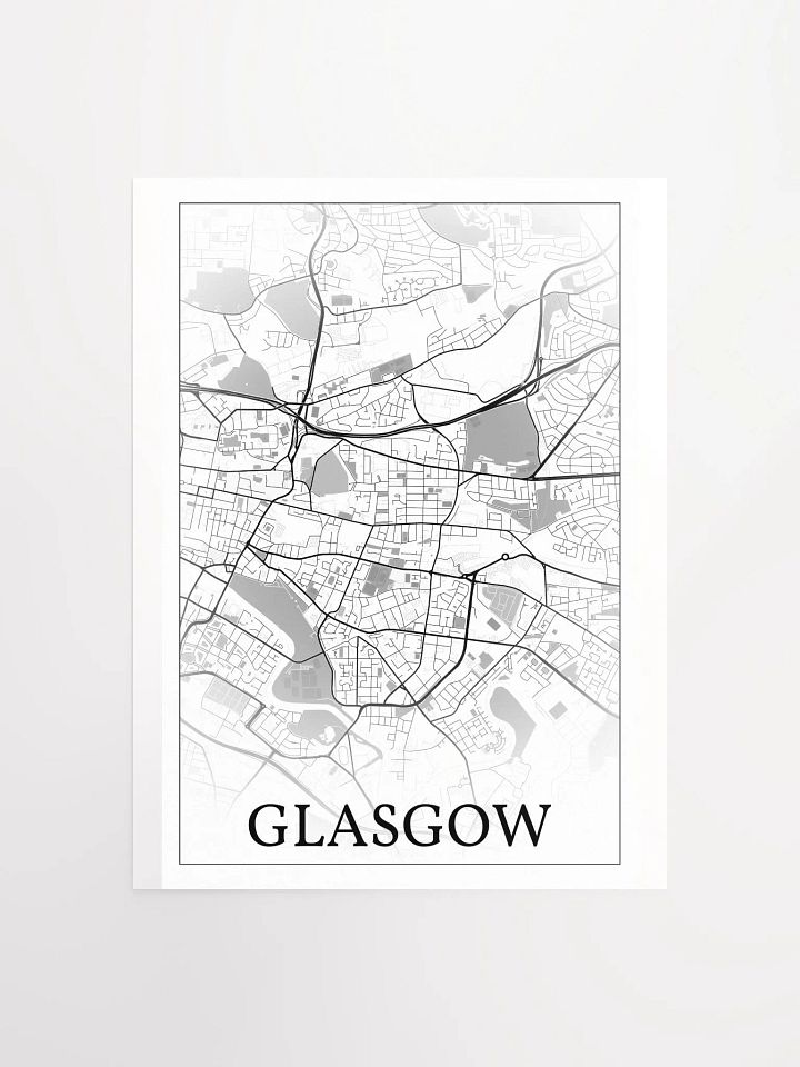 Glasgow, Scotland, city map print product image (1)